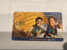 HUNGARY-(HU-P-2000-54)-Kammerer-Storcz-(110)(500Ft)(203195091)(tirage-30.000)-used,card+1card Prepiad Free - Hongrie