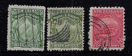 NEW ZEALAND 1900 MITRE PEAK SCOTT #84,85 USED - Used Stamps