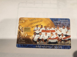 HUNGARY-(HU-P-2000-55S)-Vízilabda Válogatott -(111)(500Ft)(2031C298F)(tirage-30.000)-used,card+1card Prepiad Free - Ungarn