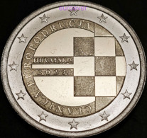 2 Euro Gedenkmünze 2023 Nr. 28 - Kroatien / Croatia - Einführung Euro BU Aus Coincard - Kroatië