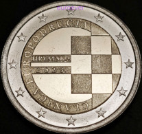2 Euro Gedenkmünze 2023 Nr. 28 - Kroatien / Croatia - Einführung Euro BU Aus Coincard - Croatie