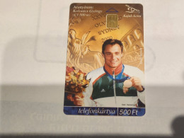 HUNGARY-(HU-P-2000-57)-Kolonics György-(115)(500Ft)(2031B2E03)(tirage-30.000)-used,card+1card Prepiad Free - Hongrie