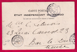 TIMBRE PANTHERE CAD BRAZAVILLE GABON CONGO RARE 1907 CARTE POSTALE KINSHASA LETTRE - Briefe U. Dokumente