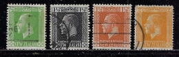 NEW ZEALAND 1915-16 KING GEORGE V SCOTT #144,161-163 USED - Gebraucht