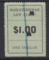 Canada Revenue (Saskatchewan), Van Dam SL27, Used - Fiscale Zegels