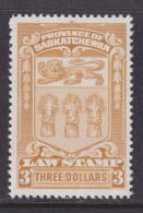 Canada Revenue (Saskatchewan), Van Dam SL63, MNH - Fiscaux