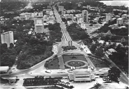 Leopoldville Perspective Du Boulevard Albert 1er Vue De La Gare 1963 GF Aérien - Kinshasa - Leopoldville