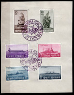 1949 TURKEY 2ND FLEET DAY SHIPS ON PAPER - FDC