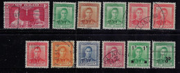 NEW ZEALAND 1937-41 QUEEN ELISABETH And KING GEORGE VI  SCOTT #223,226...228C ,USED - Usados