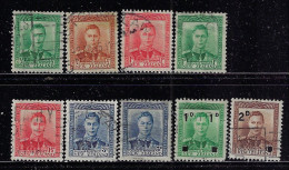 NEW ZEALAND 1938-1944  GEORGE VI SCOTT #226-228C,242,243  USED - Oblitérés