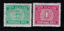 NEW ZEALAND 1939  POSTAGE DUE SCOTT #J22,J23 MH  . - Timbres-taxe
