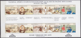 1989 Tonga  1078-1082KL Rugby (SPECIMEN) 20,00 € - Rugby