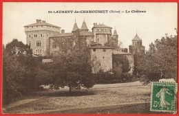 Rhône ( 69 ) Saint-Laurent-de-Chamousset : Le Château - CPA écrite 1916 BE - Saint-Laurent-de-Chamousset