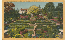 Spanish Pool And Ghost Tree, Lambert Gardens, Portland, Oregon - Portland