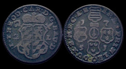 Southern Netherlands Liege Johann Theodor Von Bayern 2 Liard 1751 - 975-1795 Prince-Bishopric Of Liège