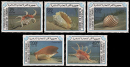 Komoren 1985 - Mi-Nr. 746-750 ** - MNH - Meeresschnecken / Marine Snails - Comores (1975-...)