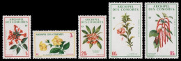 Komoren 1971 - Mi-Nr. 124-128 ** - MNH - Blumen / Flowers - Comores (1975-...)