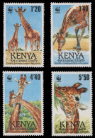 Kenia 1989 - Mi-Nr. 481-484 ** - MNH - Wildtiere / Wild Animals - Giraffe - WWF - Kenya (1963-...)