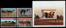 Delcampe - Qatar 1999 - Mi-Nr. 1140-1143 & Block 36 ** - MNH - Dromedare - Qatar
