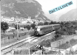 Treni Veduta Treno Littorina In Transito (fotografia Cm. 10,5 X 14,5) - Trains