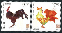 2016 Samoa 1301y-1302y Chinese Calendar - Year Of The Rooster 10,00 € - Chinese New Year