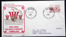 Greenland 1982    Erik Den Røde (Viking Ships, Birds)   MiNr.137   FDC      ( Lot Ks  ) - FDC