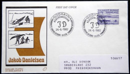 Greenland 1982 Harpooneering Of Walrus  MiNr.136 FDC (lot Ks) - FDC