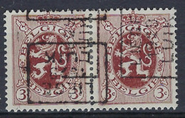 CURIOSITEIT " SAMENHANGEND " HERALDIEKE LEEUW Nr. 278 Voorafstempeling Nr. 5025 A + D LIEGE 1929 LUIK  ! LOT 348 - Roller Precancels 1930-..