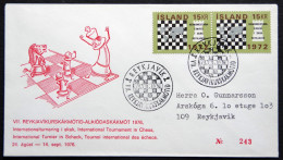 Iceland 1976 Schach  Special Cancel Cover    ( Lot 5626 ) - Storia Postale