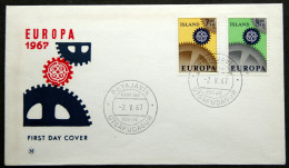 Iceland 1967 EUROPA   Minr.409-10  FDC    ( Lot 3088) - FDC