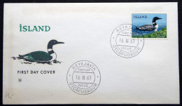 Iceland 1967   BIRDS Minr.408  FDC    ( Lot 3088) - FDC