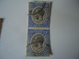 TANGANYIKA  USED STAMPS PAIR  1927  KINGS 25C - Tanganyika (...-1932)