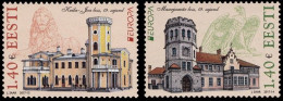 Estonia Estland Estonie 2017 Europa CEPT Castles And Fortresses Set Of 2 Stamps MNH - 2017