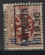 KANTDRUK  Nr. 315 Voorafstempeling Nr . 298E Positie A  ANTWERPEN  1936 ; Staat Zie Scan ! LOT 348 - Sobreimpresos 1929-37 (Leon Heraldico)