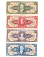 Brazil > Lot Of 4 Used Banknotes 1961-67, VF - Brésil