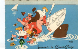 Illustrateur Dubout - Souvenir De Canet Plage - Dubout