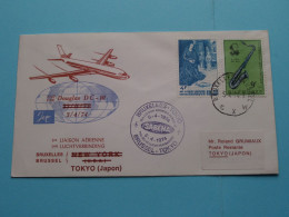 SABENA - DC-10 Douglas >>> Roland GRUMIAUX Tokyo JAPON > 1974 Japan ( Voir / See Photo ) ! - Covers & Documents