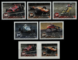 Neuseeland 2009 - Mi-Nr. 2569-2573 & 2574-2575 ** - MNH - Motorsport - Ungebraucht