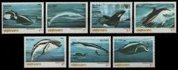 Vietnam 1985 - Mi-Nr. 1626-1632 ** - MNH - Wale / Whales - Viêt-Nam