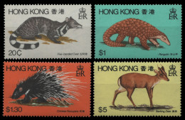 Hongkong 1982 - Mi-Nr. 384-387 ** - MNH - Wildtiere / Wild Animals - Neufs