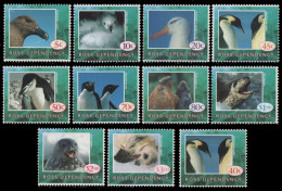 Ross-Gebiet 1994/95 - Mi-Nr. 21-30 & 31 ** - MNH - Vögel, Robben / Birds, Seals - Unused Stamps