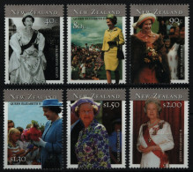 Neuseeland 2001 - Mi-Nr. 1943-1948 A ** - MNH - Besuch Der Queen - Ungebraucht