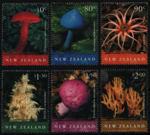 Neuseeland 2002 - Mi-Nr. 1973-1978 ** - MNH - Pilze / Mushrooms - Ongebruikt