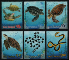 Neuseeland 2001 - Mi-Nr. 1890-1895 ** - MNH - Reptilien / Reptiles - Neufs