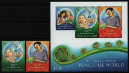 Neuseeland 2007 - Mi-Nr. 2452-2453 & Block 217 ** - MNH - Kinder - Unused Stamps