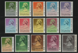 Hongkong 1987 - Mi-Nr. 507-521 I ** - MNH - Freimarken - Queen Elizabeth (II) - Unused Stamps