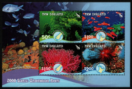 Neuseeland 2008 - Mi-Nr. Block 219 ** - MNH - Meeresleben / Marine Life - Unused Stamps