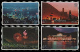 Hongkong 1983 - Mi-Nr. 415-418 ** - MNH - Hongkong Bei Nacht - Ongebruikt