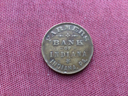 ÉTATS UNIS Jeton Ou Monnaie Bank Of Indiana - Monedas/ De Necesidad