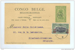 CONGO BELGE - Entier Postal 38a BOMA 1922 - Cote SBEP 2009 = 80 EUR --  B6/680 - Stamped Stationery